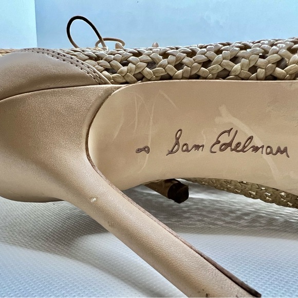 Size 8, 3-inch Heel, Mid-Calf, Sandal Boots, Cream Color - Picture 2 of 4